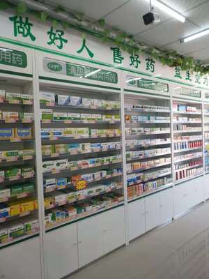 吉林藥店展柜 木制中藥柜工廠 藥店玻璃柜臺展示柜